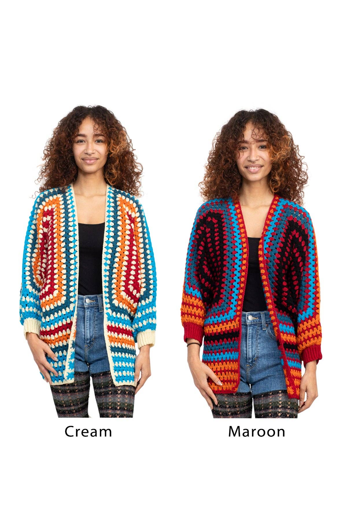 Fiesta Crocheted Cardigan: S/M