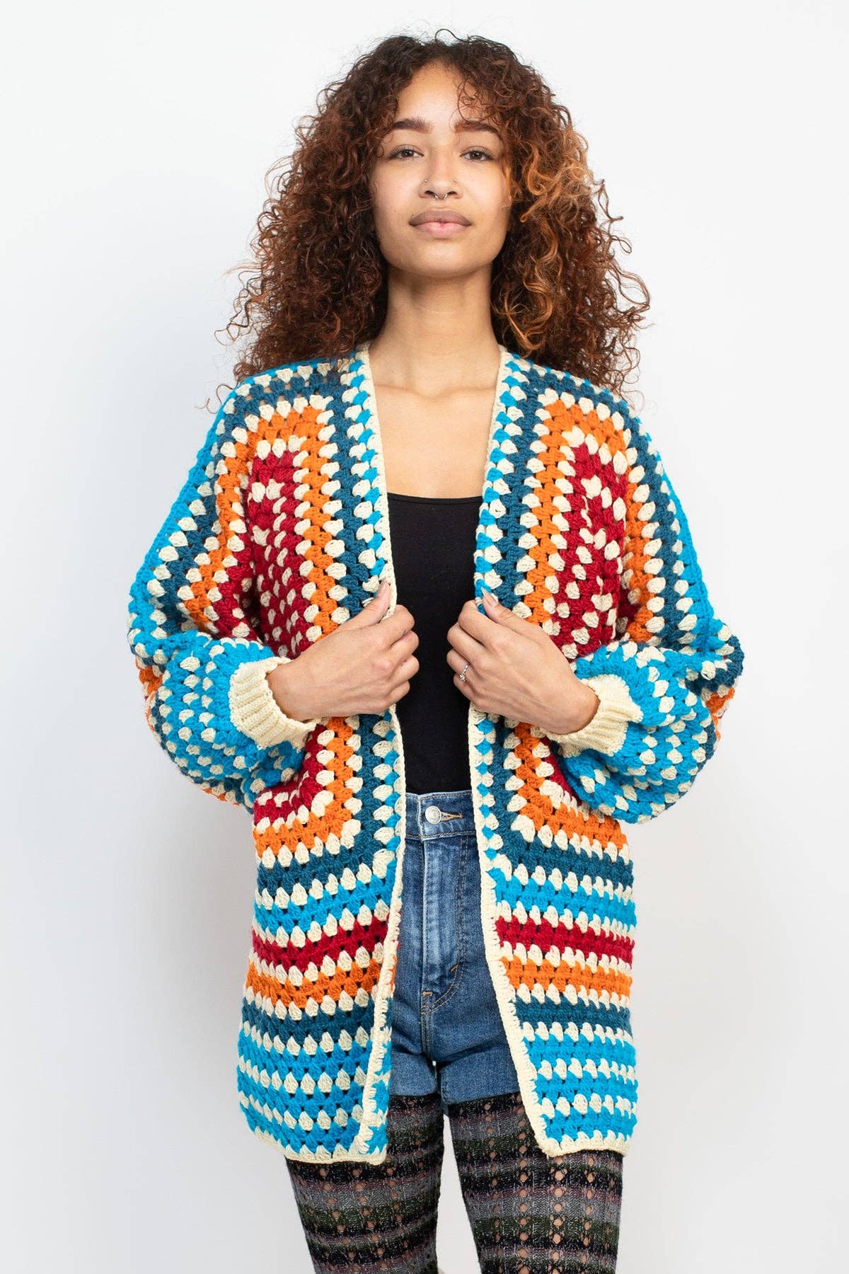 Fiesta Crocheted Cardigan: S/M