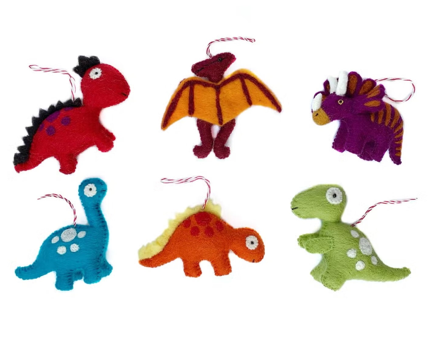 Dino Felt Wool Ornament