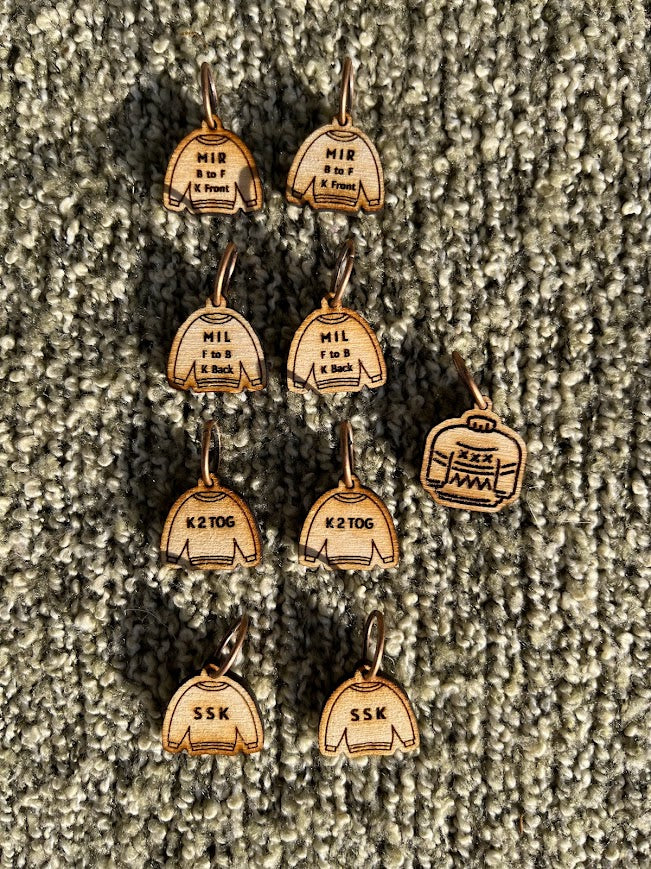 Salish Sea Stitch Markers