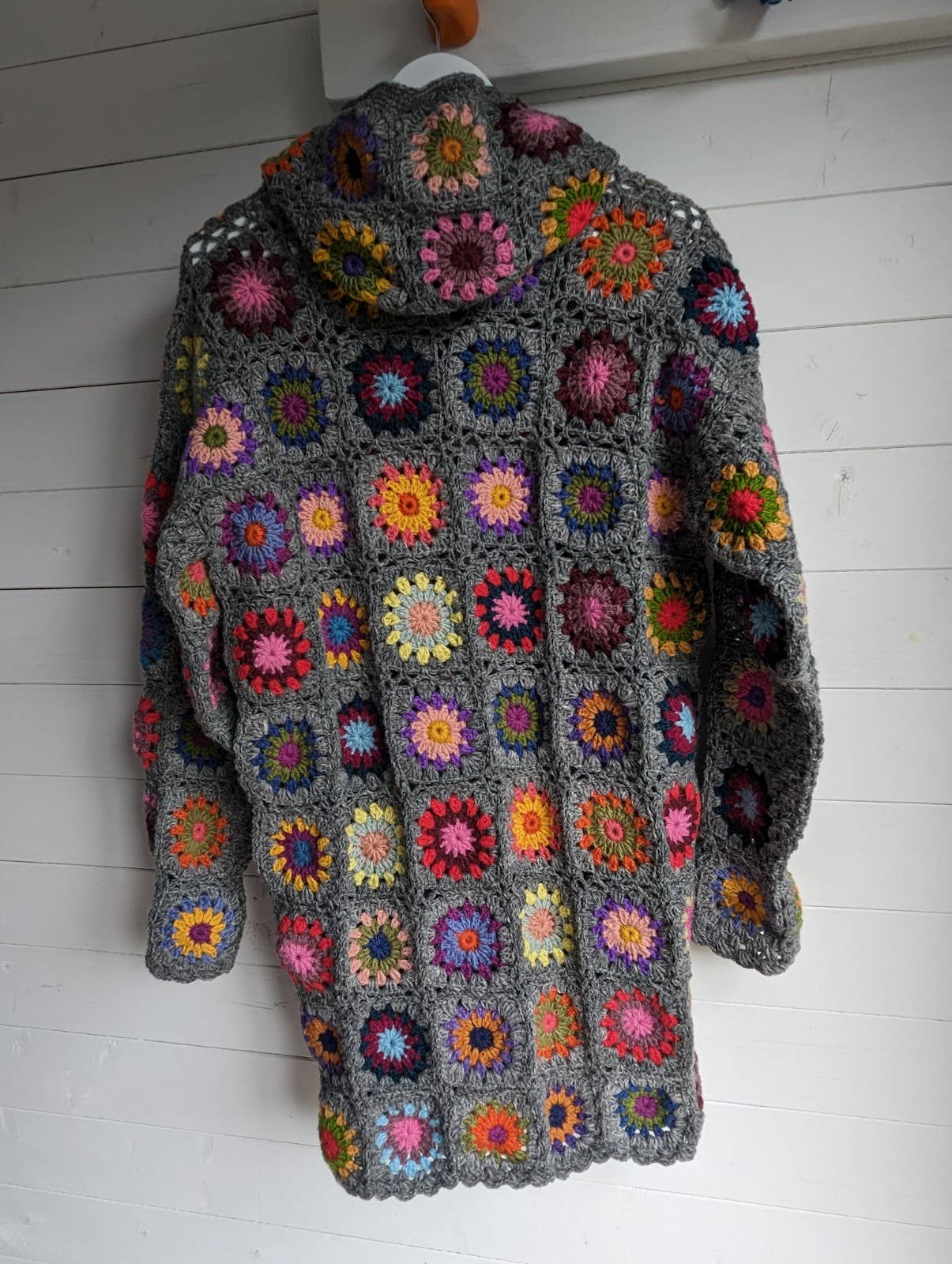 Vintage Granny Square Coatigan