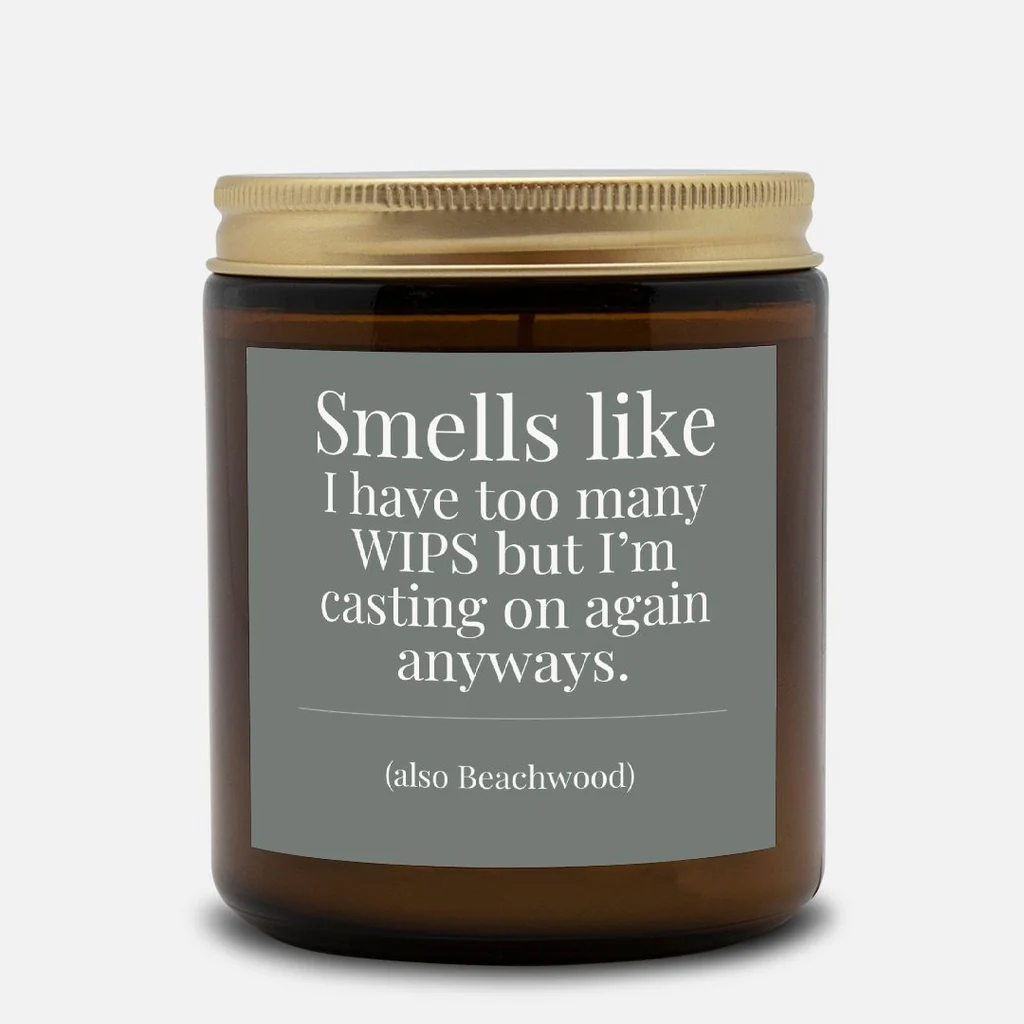 Hand-poured Coconut Soy Wax Candles For Knitters
