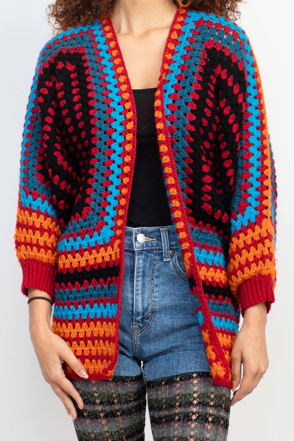 Fiesta Crocheted Cardigan: S/M