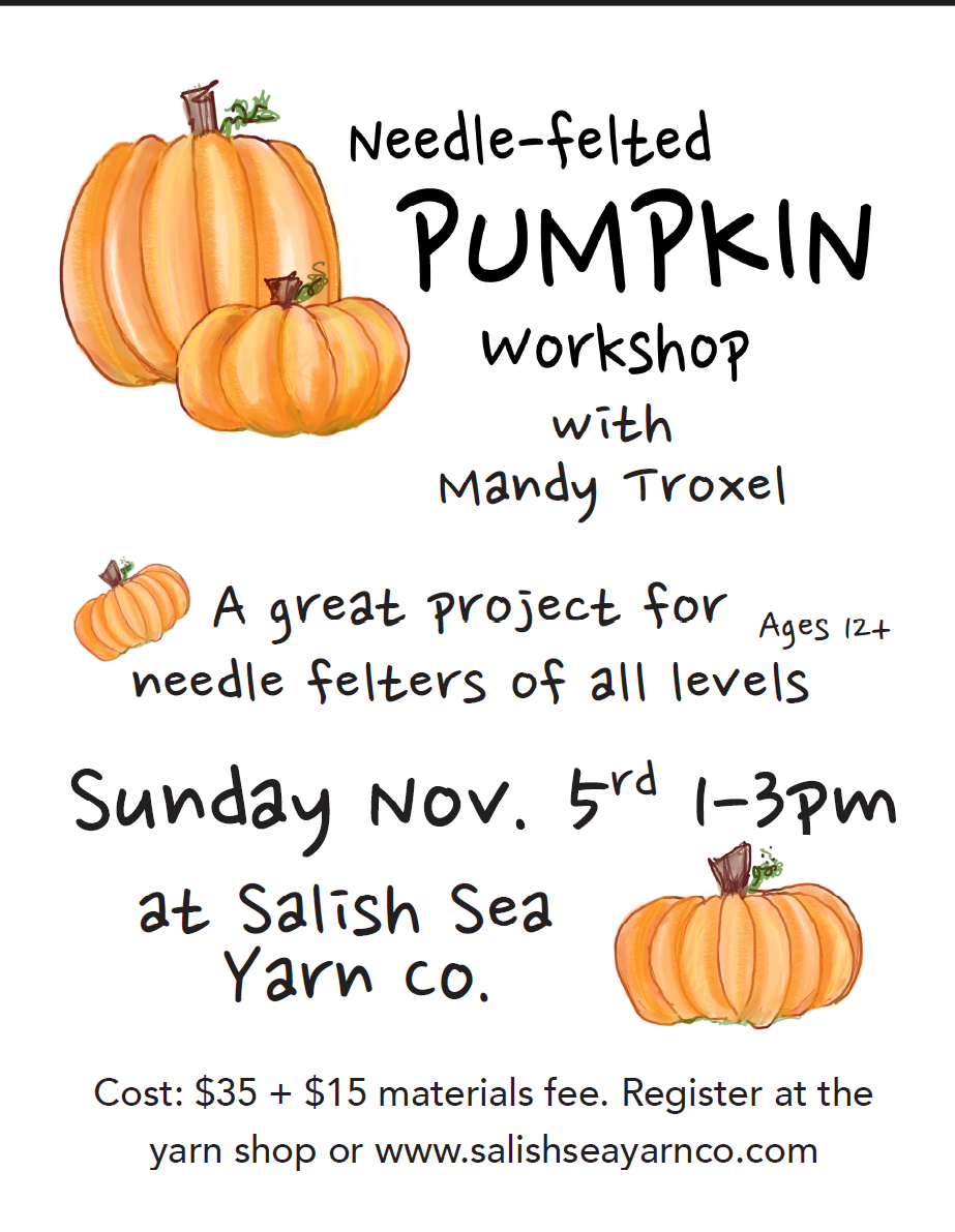 Needle Felting Pumpkin Workshop