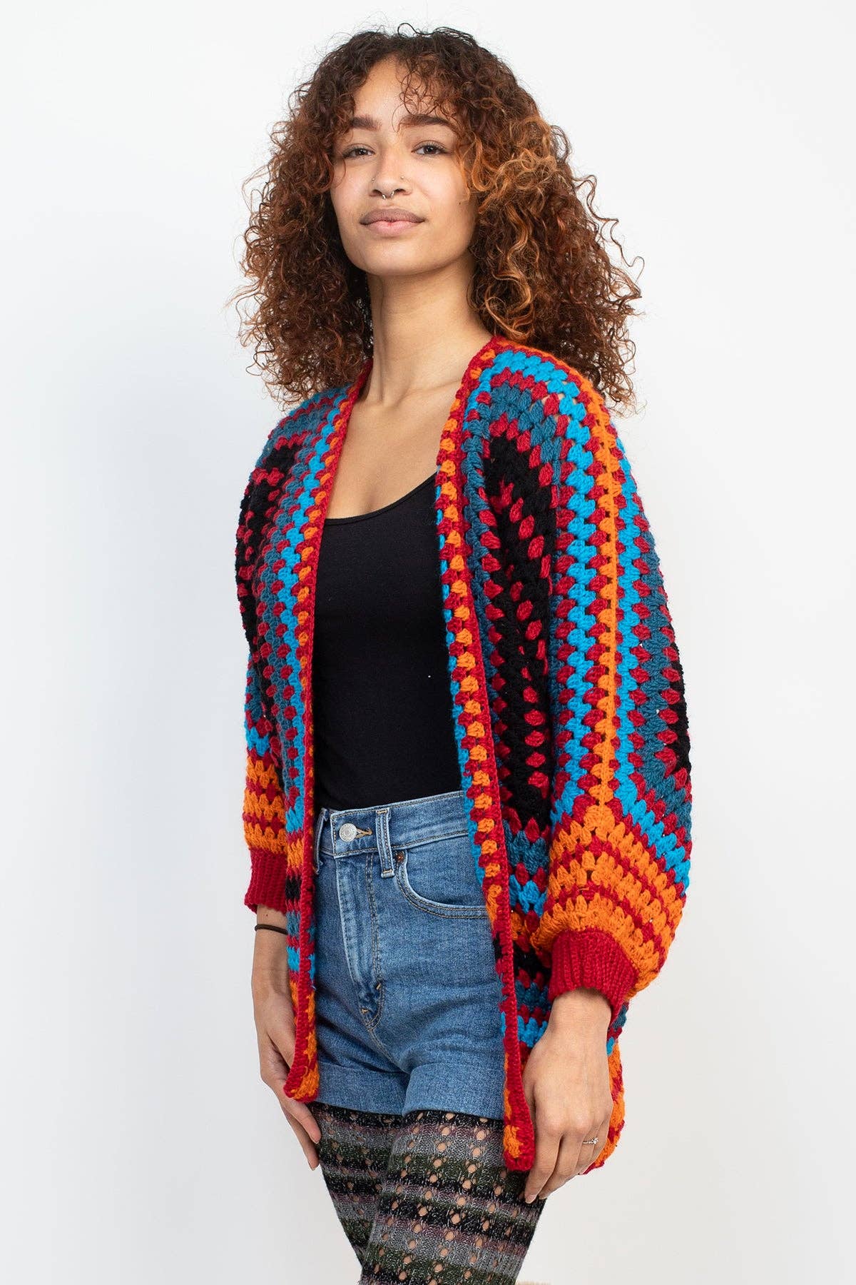 Fiesta Crocheted Cardigan: S/M