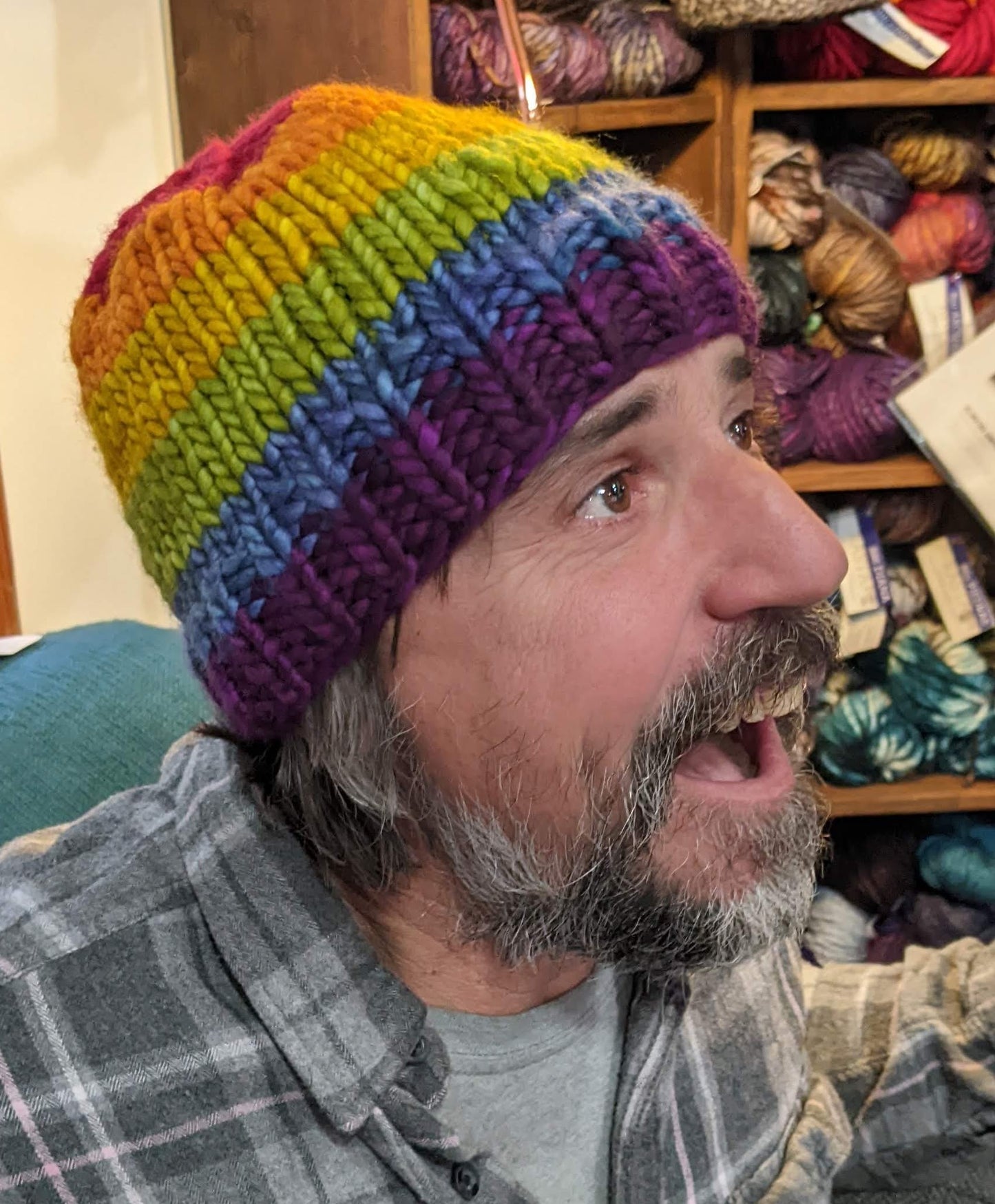 Super Bulky Rainbow Pride Hat Kit