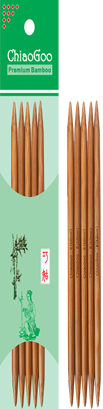 ChiaoGoo Patina Bamboo 6" and 8" Double Pointed Needles