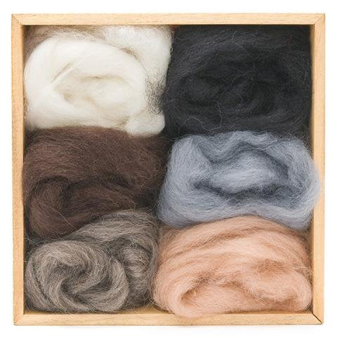 Woolpets Wool Roving Sets - 6 pack