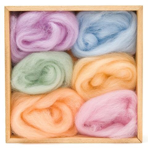 Woolpets Wool Roving Sets - 6 pack