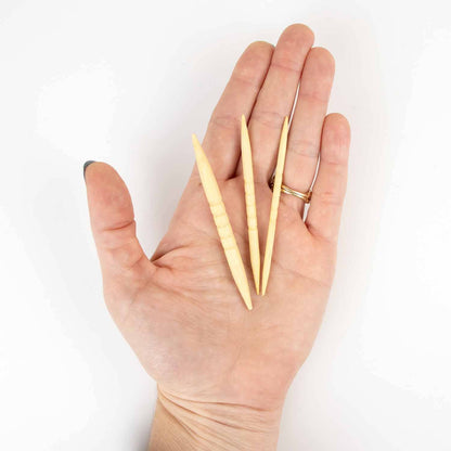 Shortie Bamboo Cable Needles For Knitting