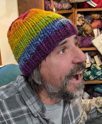 Super Bulky Rainbow Pride Hat Kit