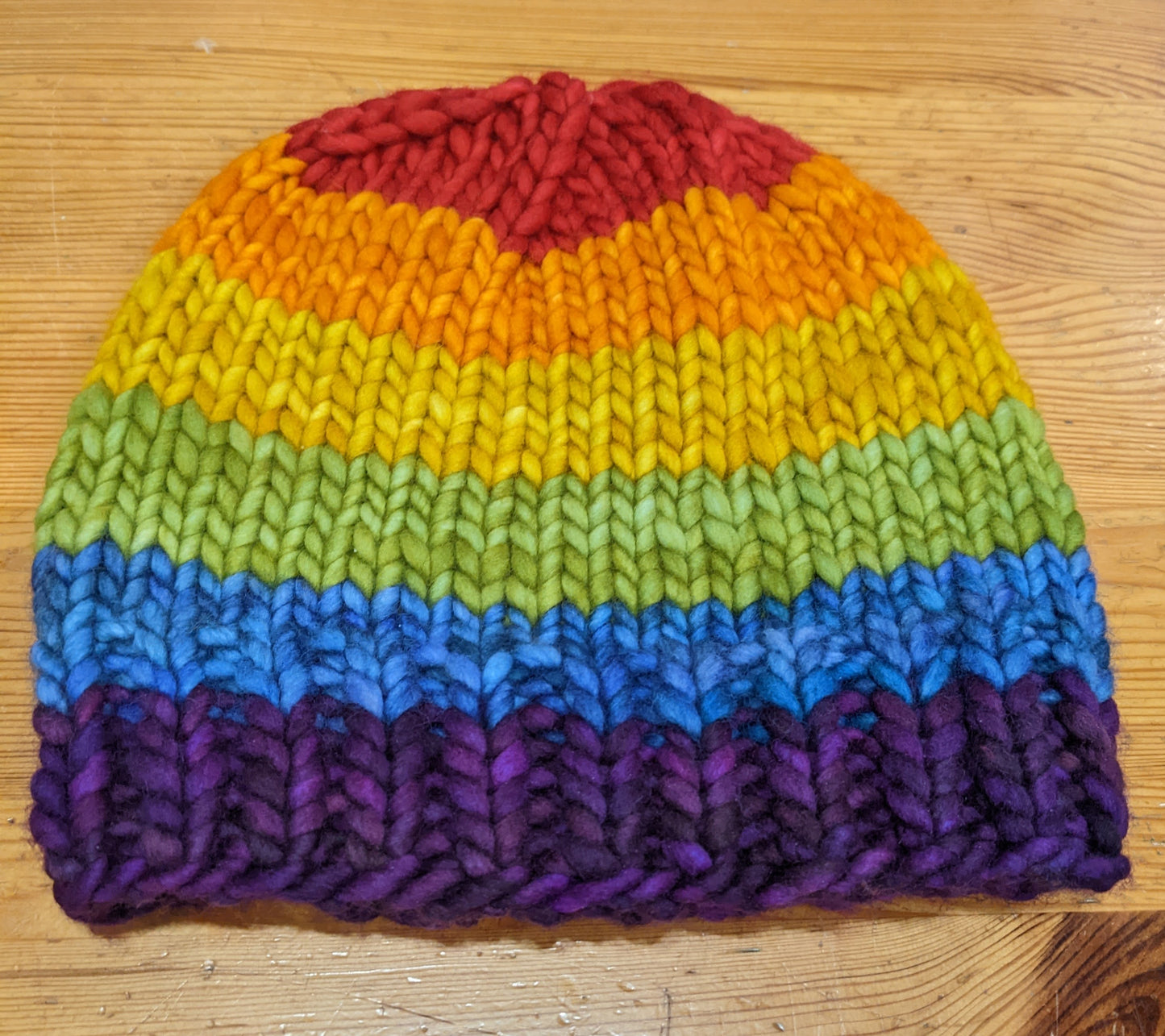 Super Bulky Rainbow Pride Hat Kit