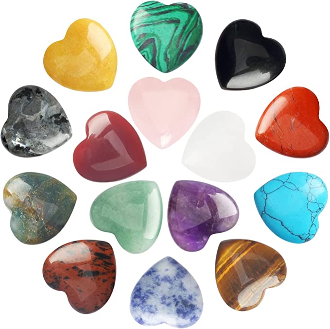 Natural Healing Crystal Stone Heart